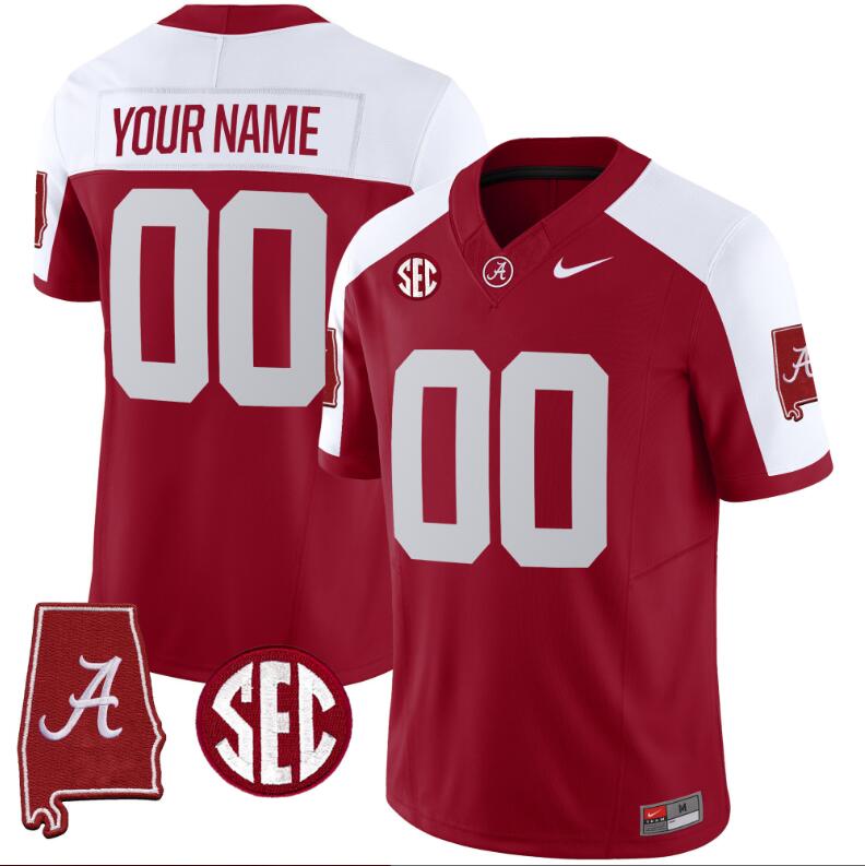 Men Alabama Crimson Tide Vapor Limited red Custom 2024 Nike NCAA Jersey->customized nfl jersey->Custom Jersey